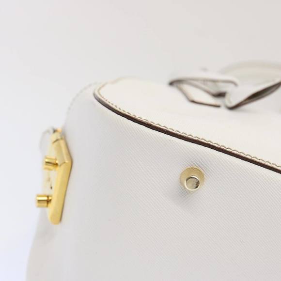 PRADA Safiano leather Shoulder Bag White Auth bs12825 - Picture 8 of 16